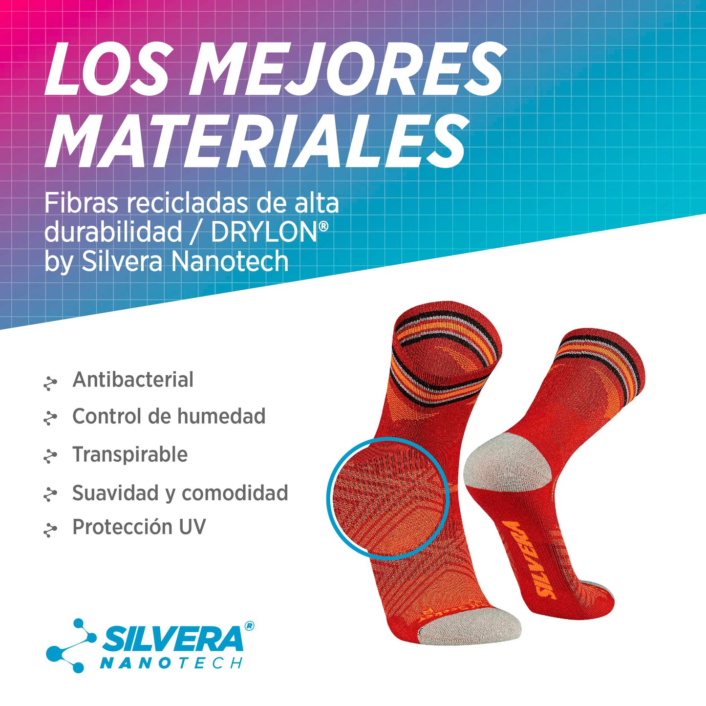 Medias deportivas unisex fabricadas en Perú