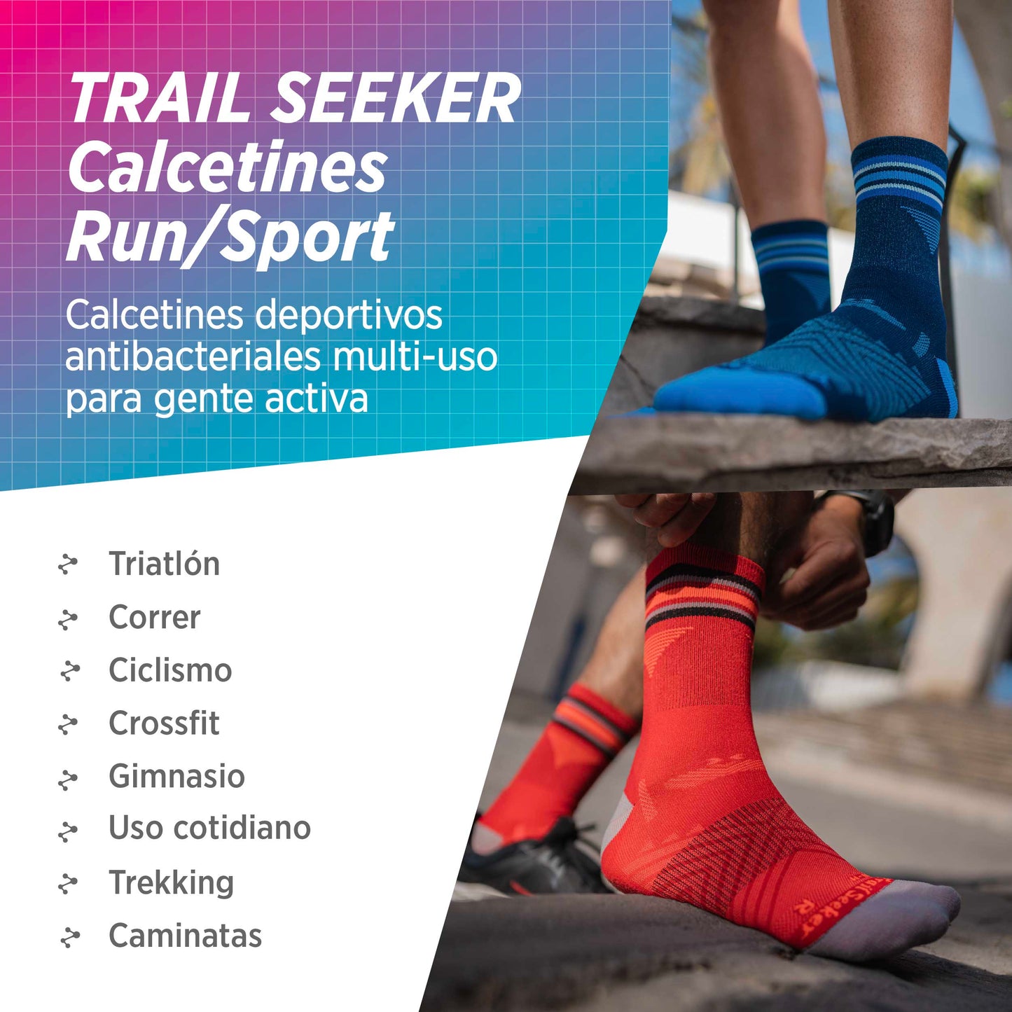 Medias deportivas hombre y mujer