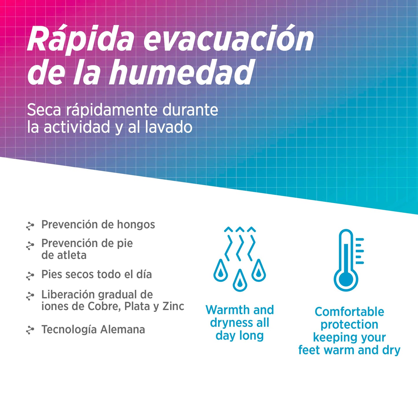 Medias trail running que eliminan la humedad