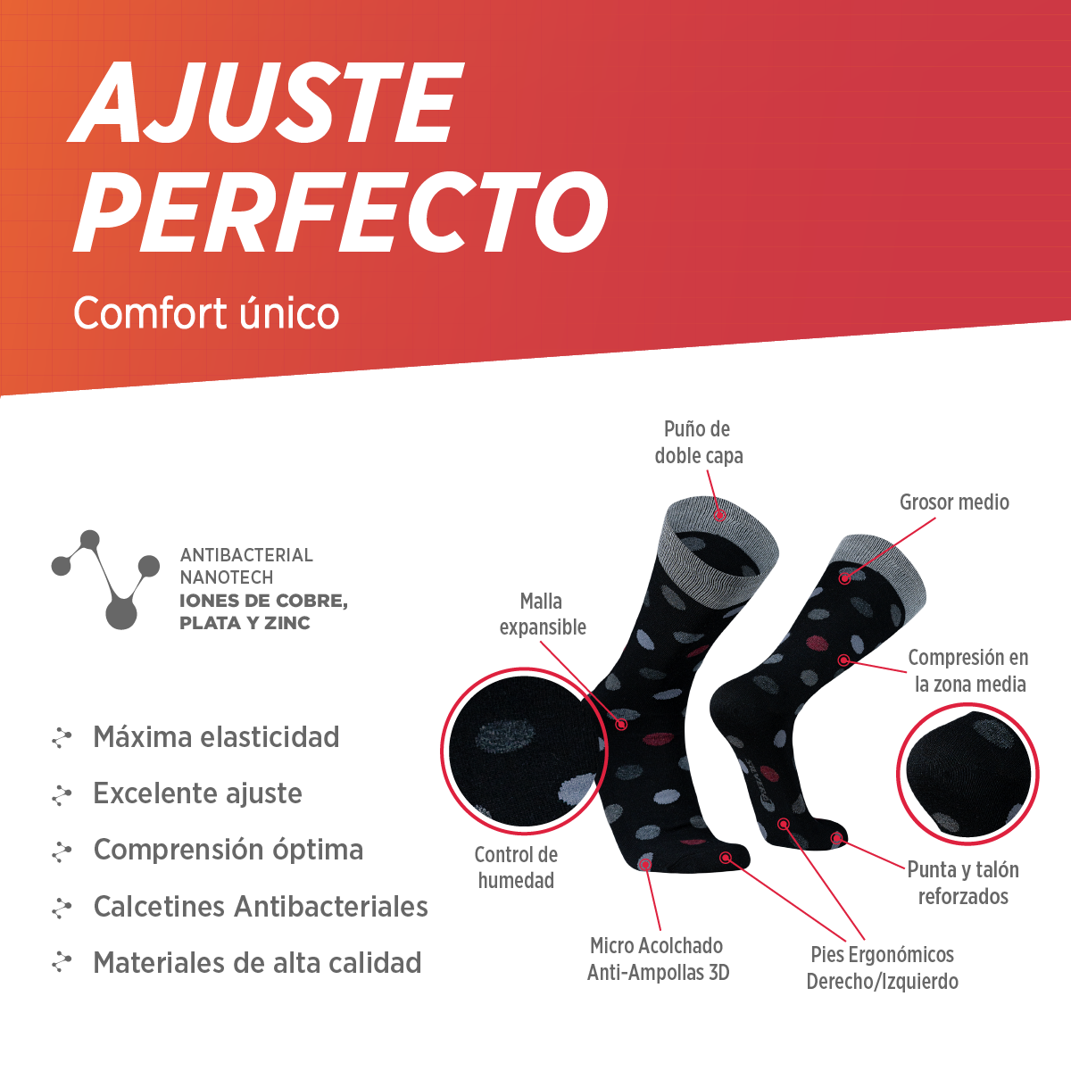 Medias de vestir casuales de oficina | BUBBLE FIT
