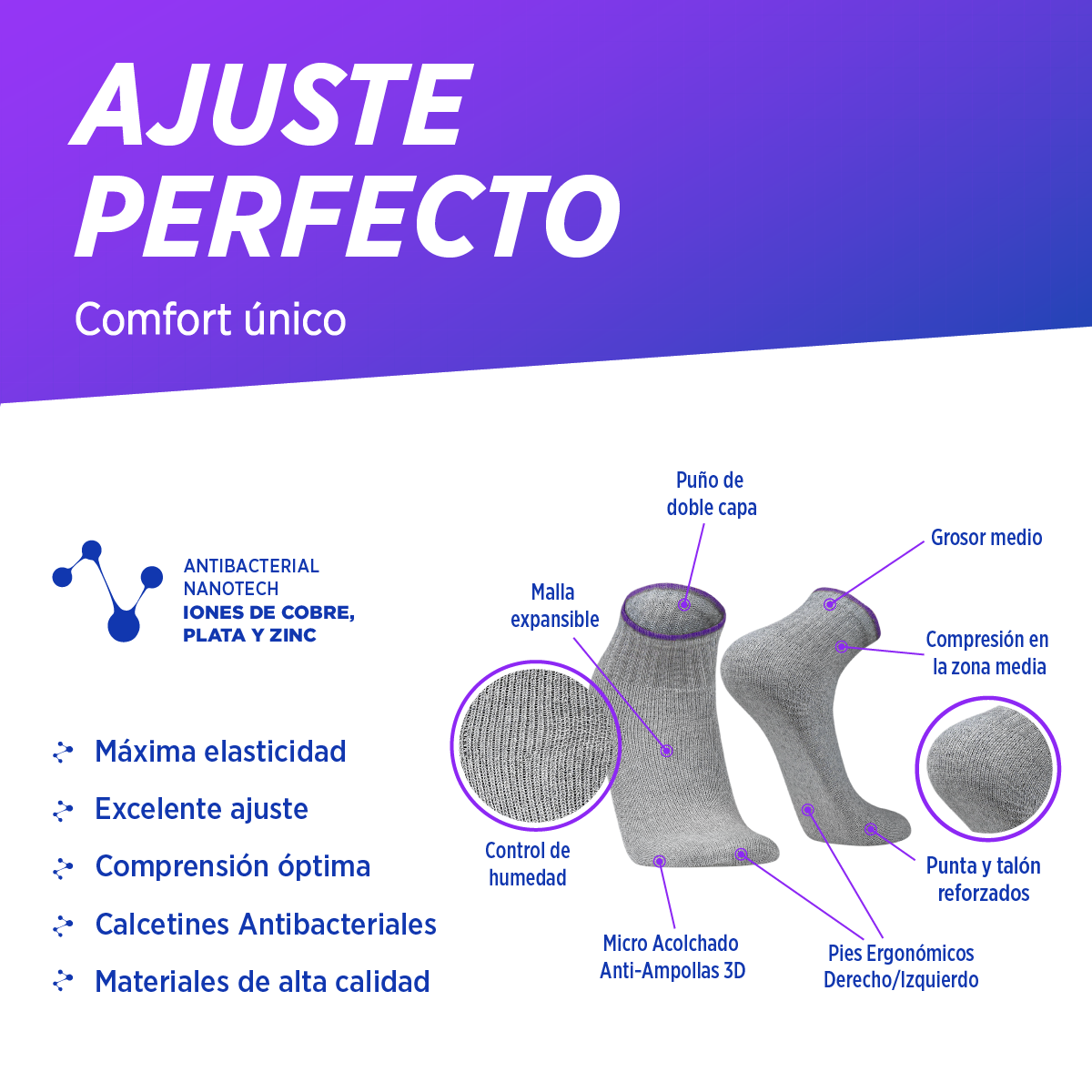 Medias cortas deportivas Multi-uso casuales | DAILY