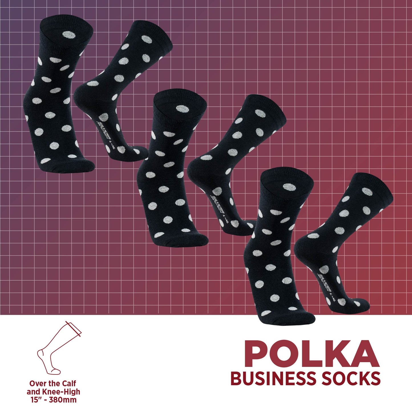 Medias de Vestir Unisex | Polka, 03-Pack