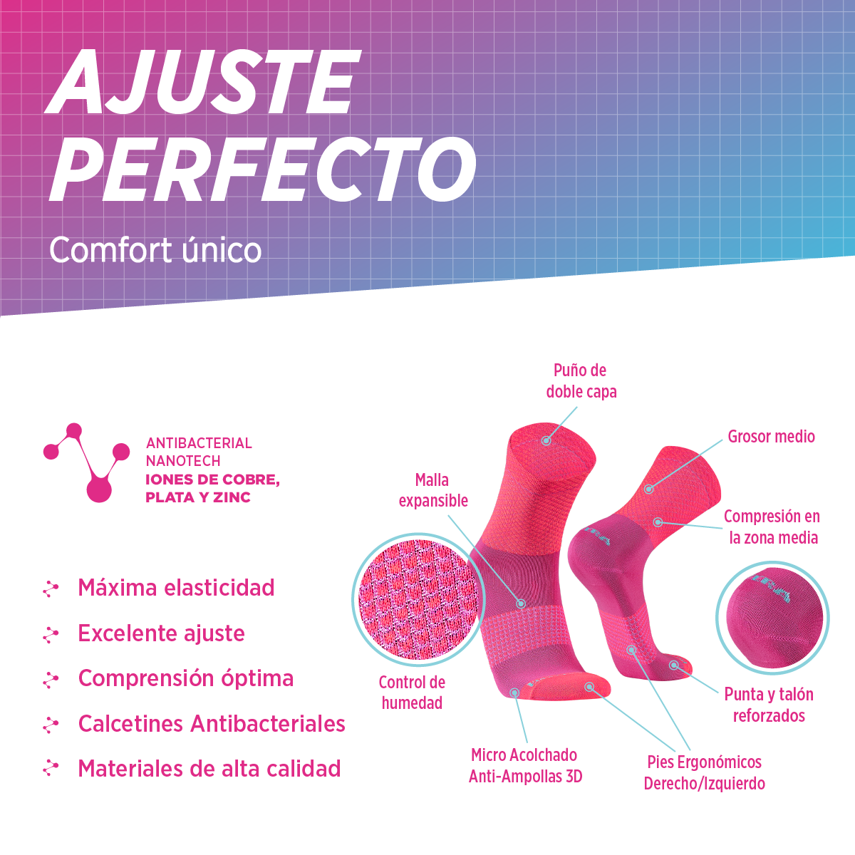 Medias de Compresión deportivas para running | TRIATLÓN
