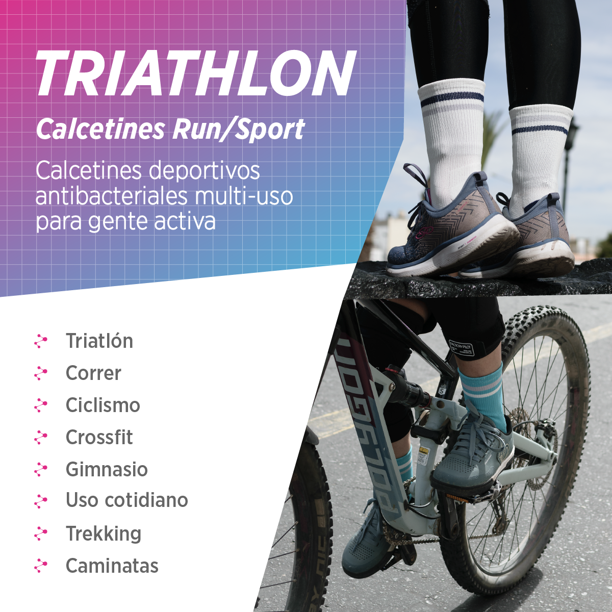 Medias de Compresión deportivas para running | TRIATLÓN