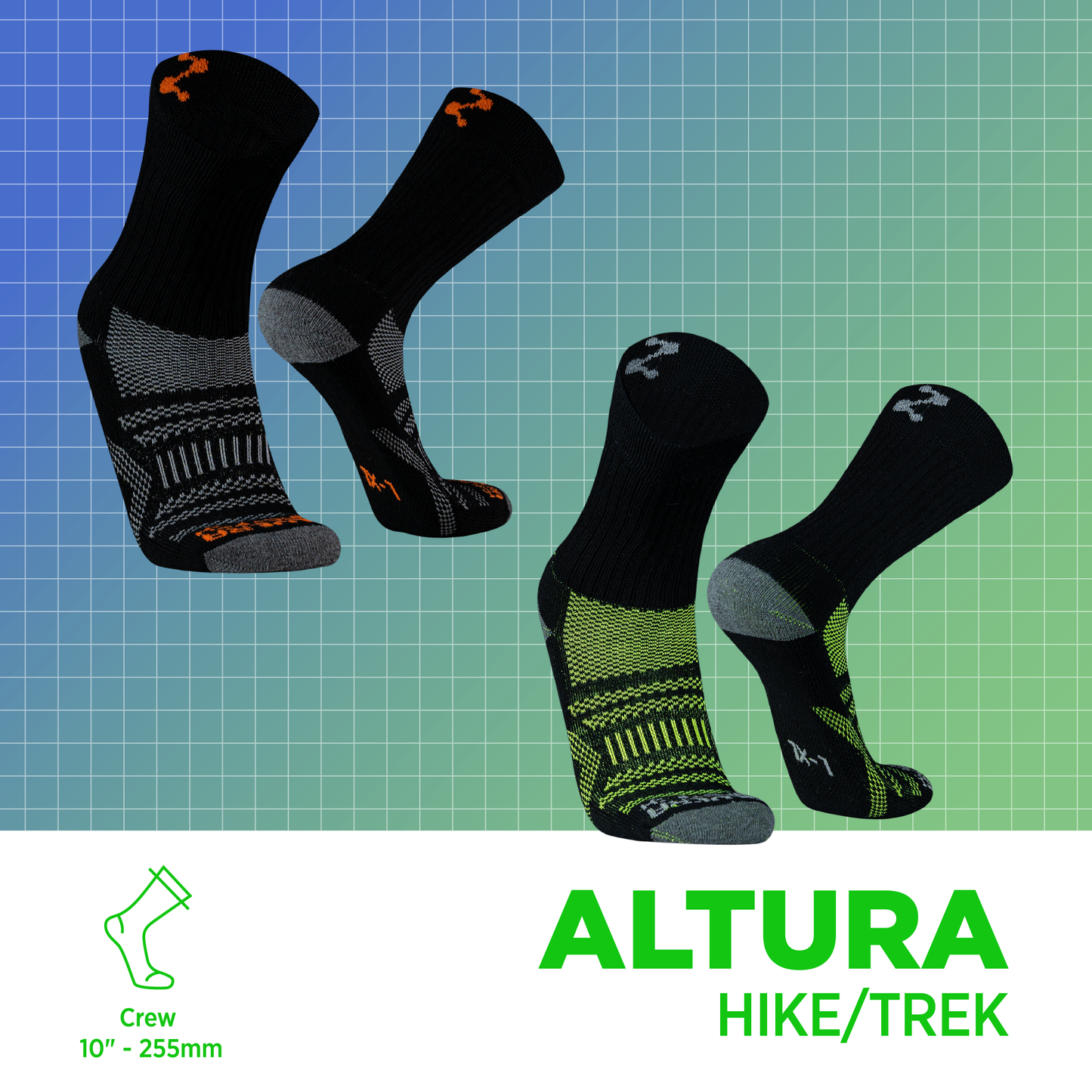 ALTURA Medias deportivas de Algodón Pima, 2 pares