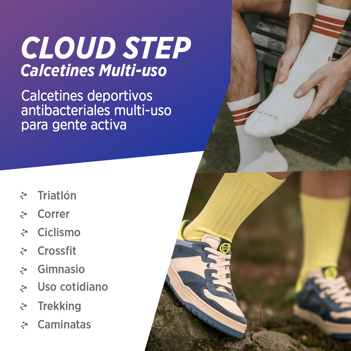 Medias casuales para hombre y mujer | CLOUD STEP