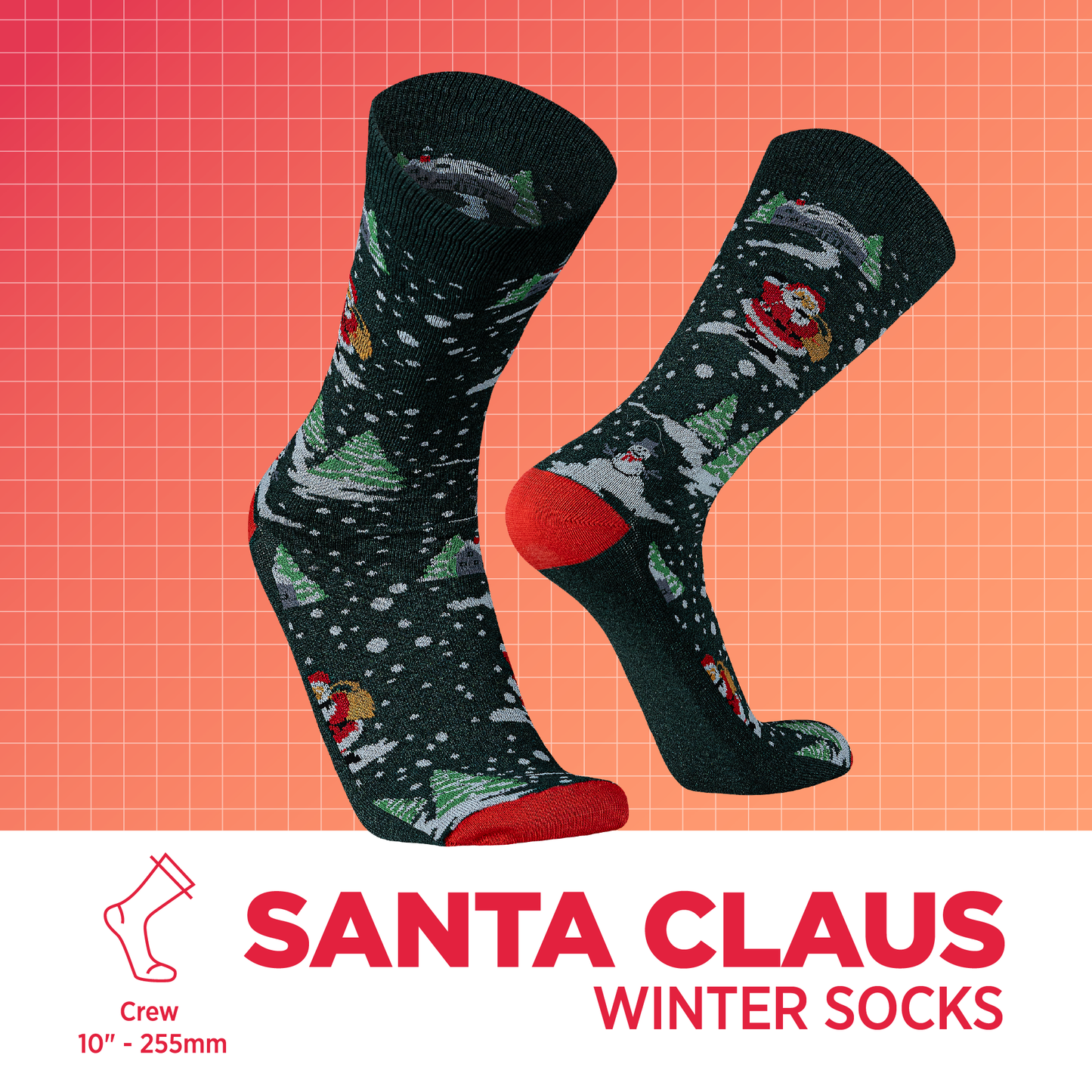 Medias Navideñas largas para hombre y mujer | SANTA CLAUS