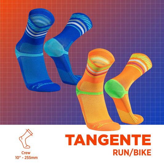 Medias Running Ciclismo TANGENTE, 2 Pares (Ultra Light)
