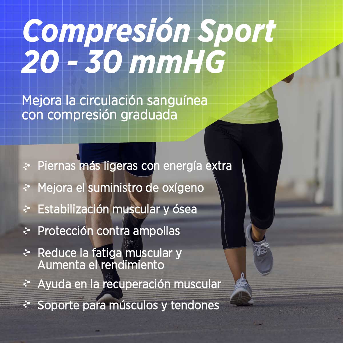 Medias Running Ciclismo TANGENTE, 2 Pares (Ultra Light)