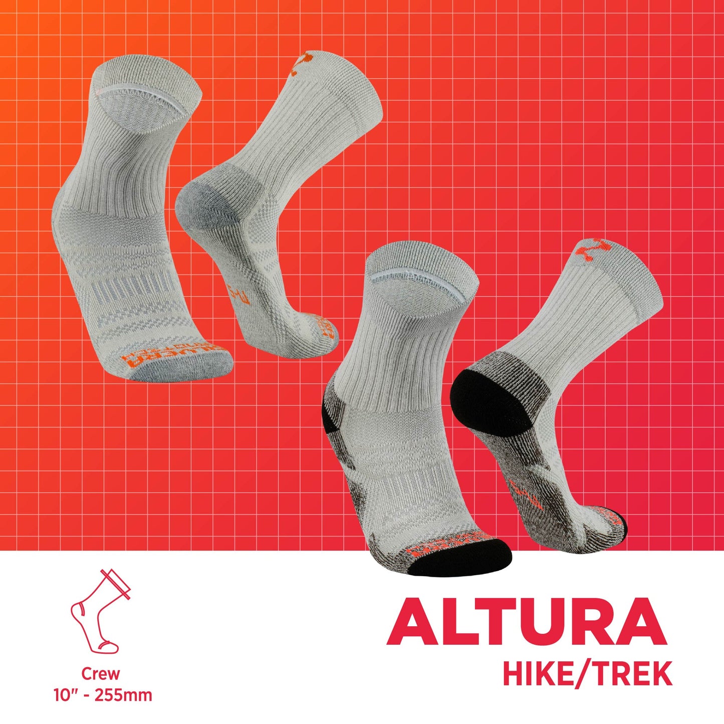ALTURA Medias deportivas de Algodón Pima, 2 pares