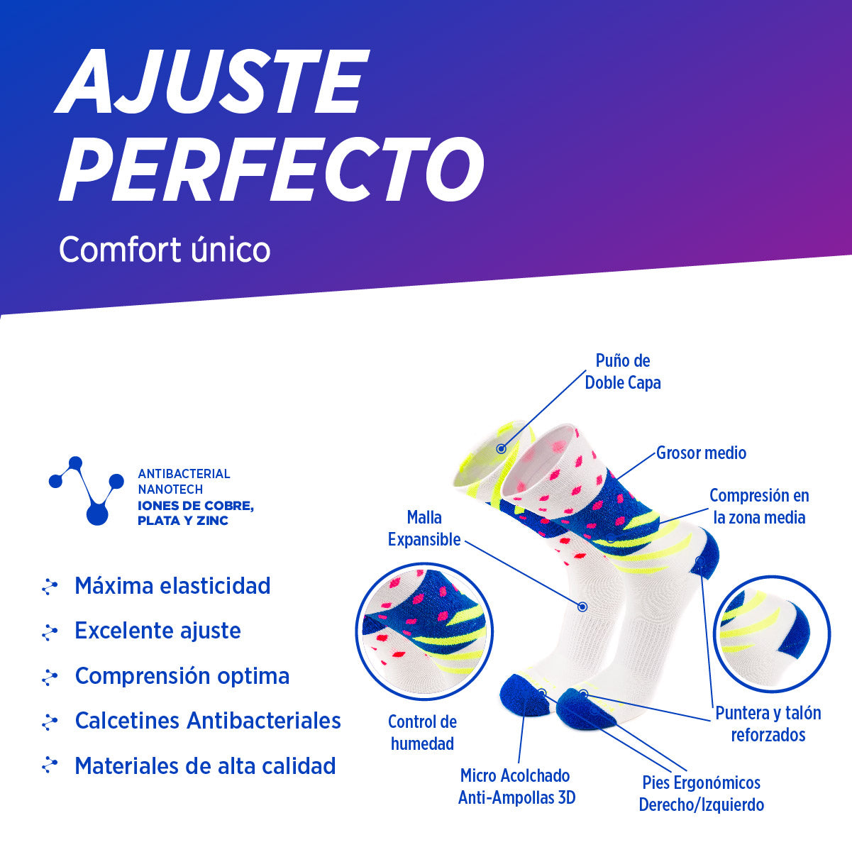 MEDIAS DEPORTIVAS CÓMODAS