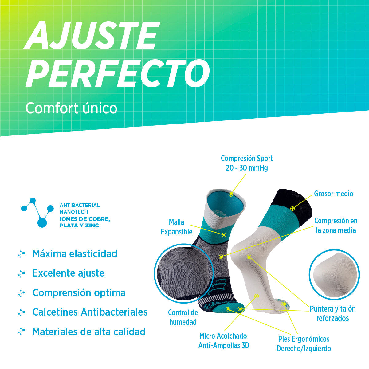 Medias de Compresión | Panamericana 2-Pack