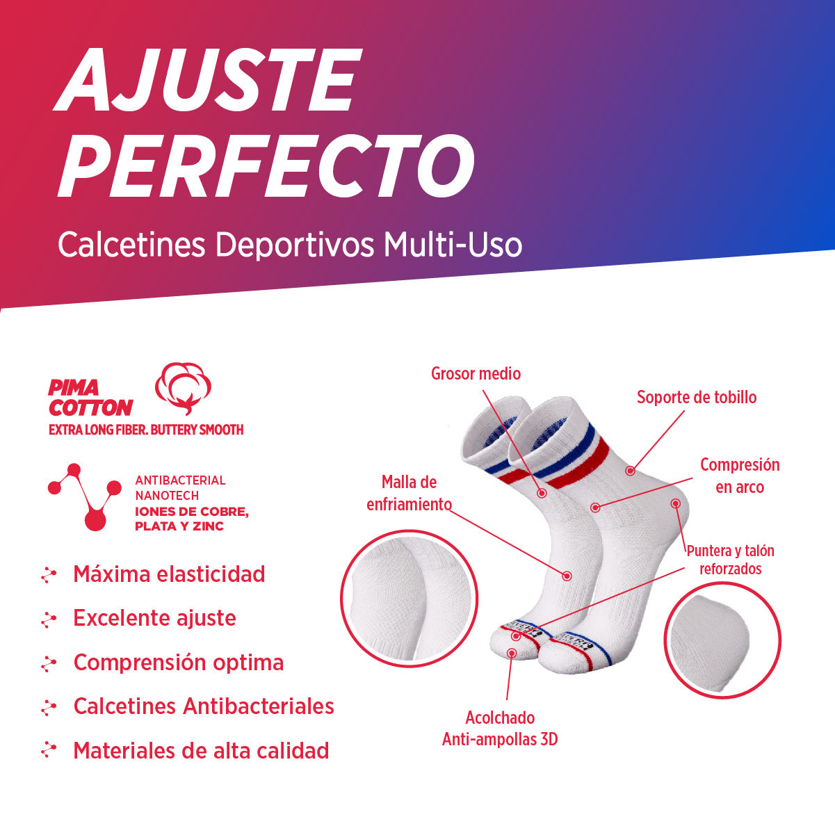 Medias de Tenis | Retro Stripes, 03-Pack