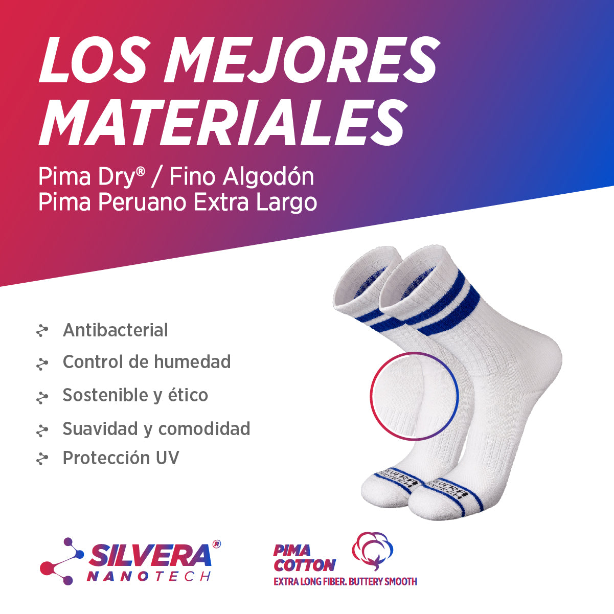 Medias Deportivas | Retro Stripes Azules, 03-Pack