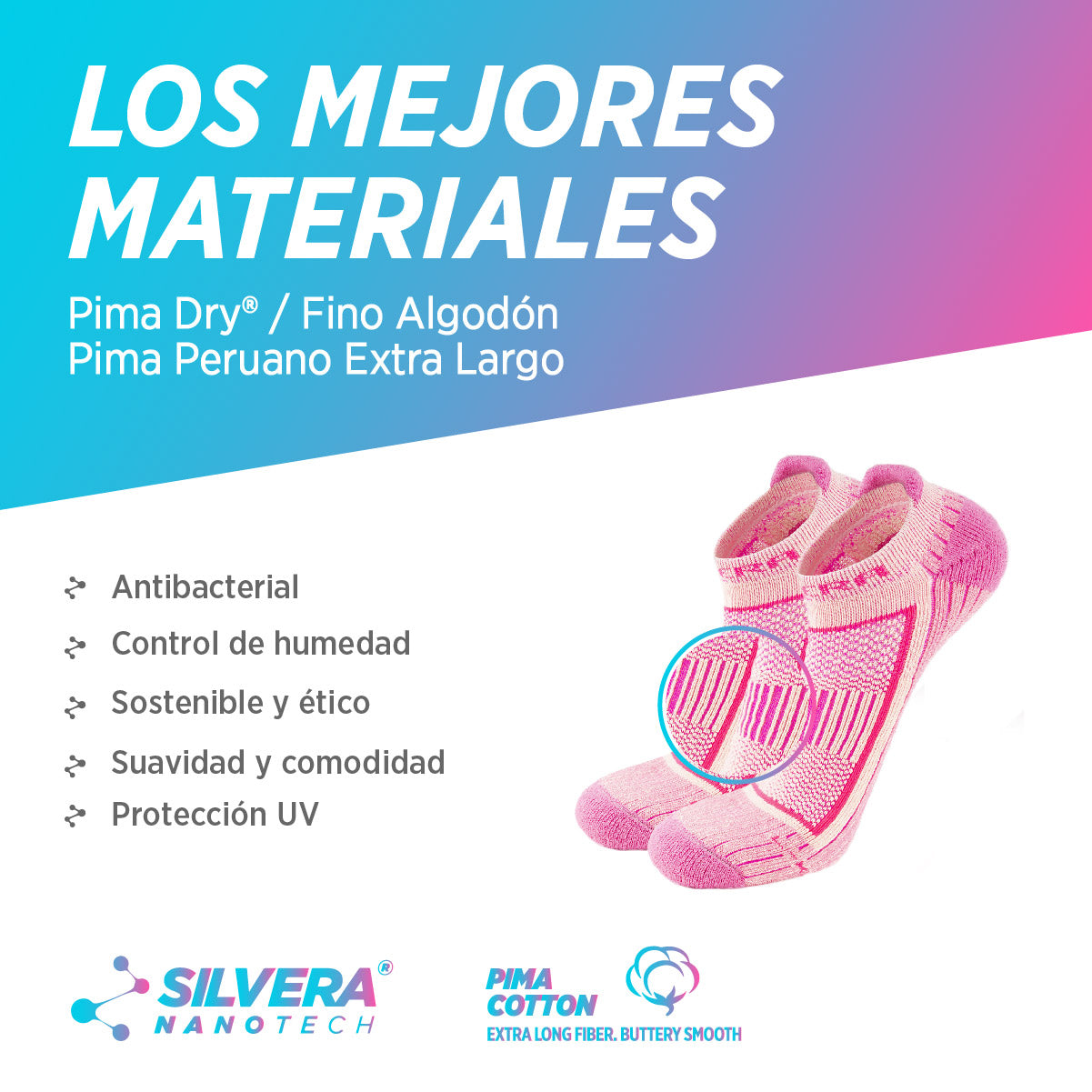 Medias Cortas Algodon Pima | Austral Tab, 03-Pack