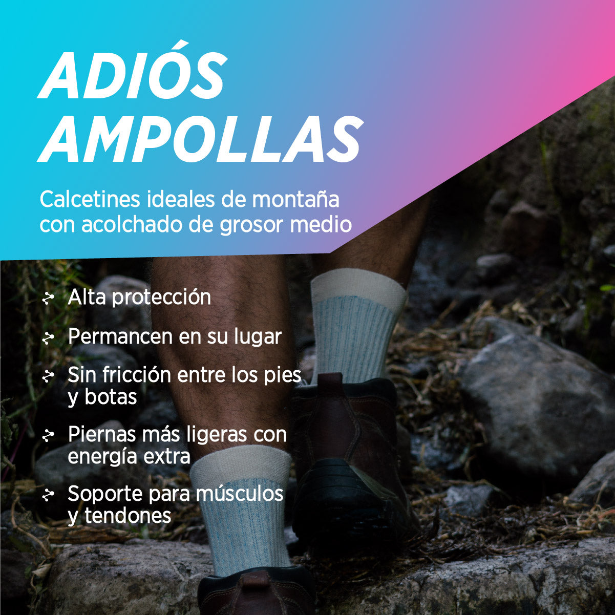ALTURA Medias deportivas de Algodón Pima, 2 pares