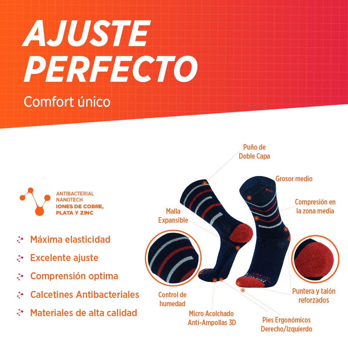 Medias de Compresión | Delta 2-Pack