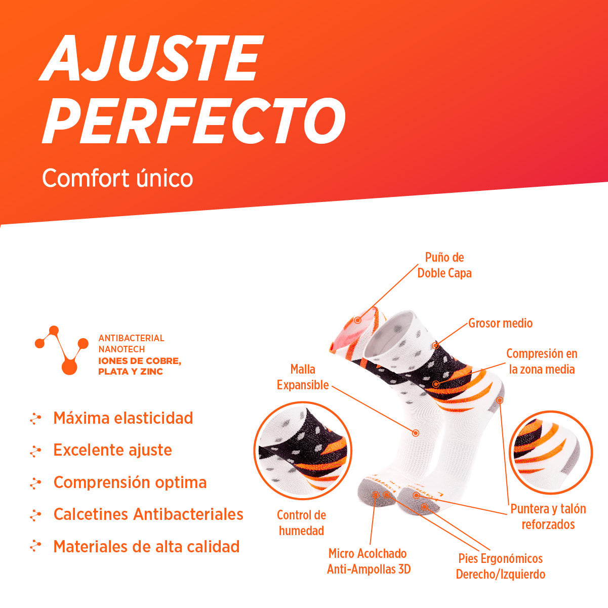 Medias de Compresión | Avance Triathlon, 02-Pack