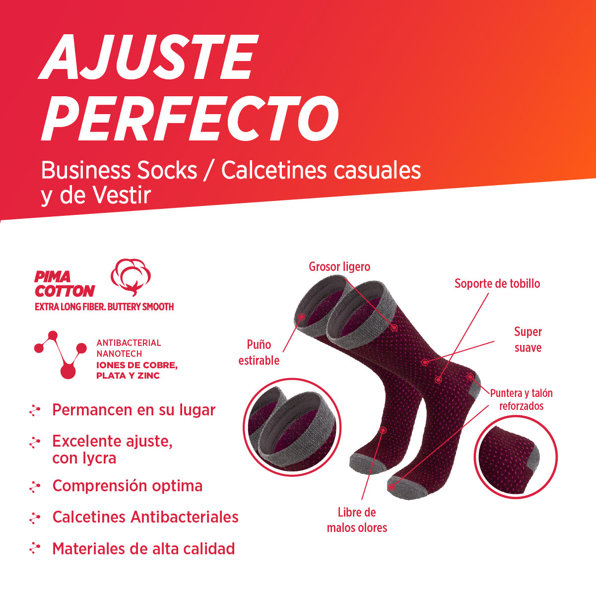Medias de Vestir | Dots, 03-Pack