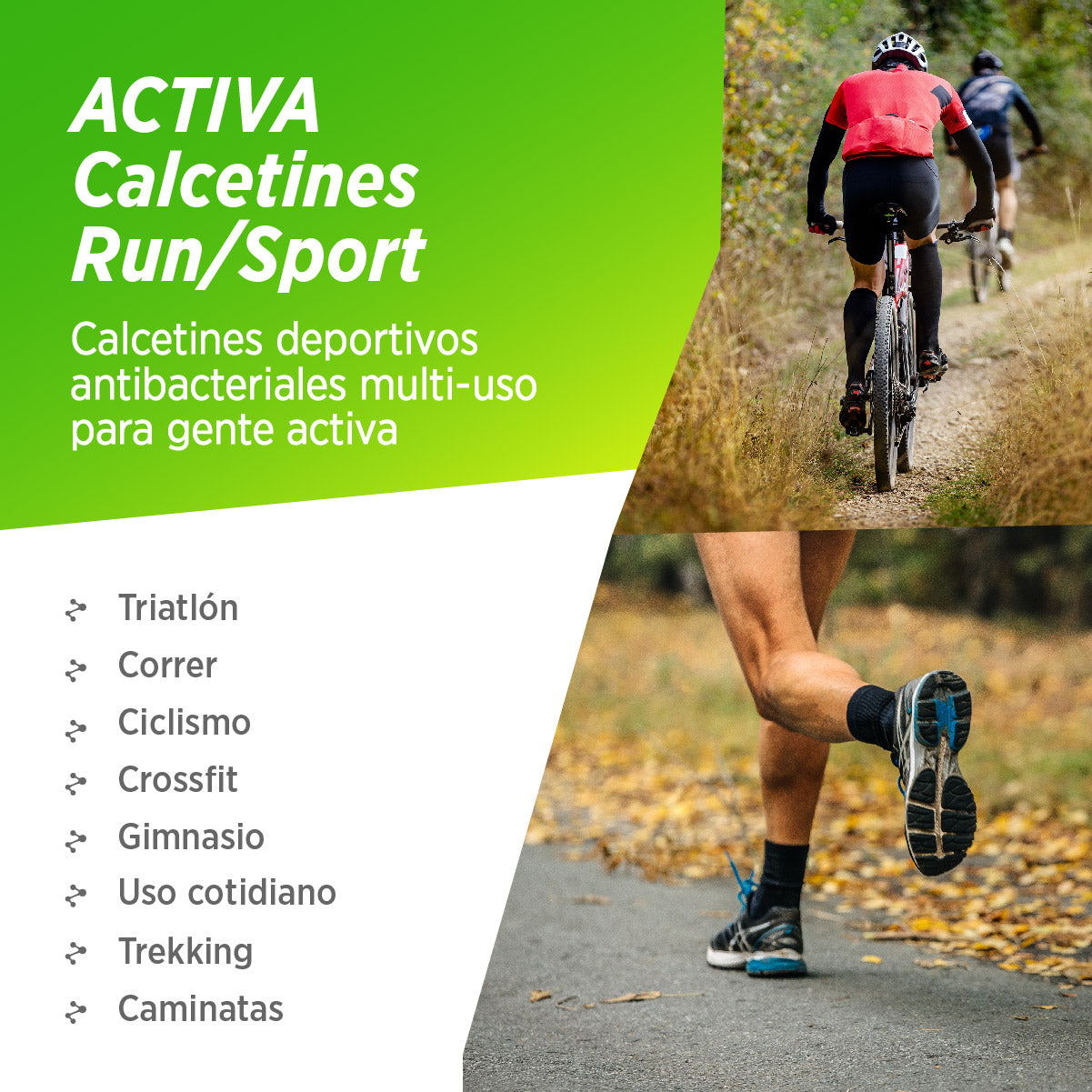 Medias de Compresión | Activa Triathlon, 02-Pack
