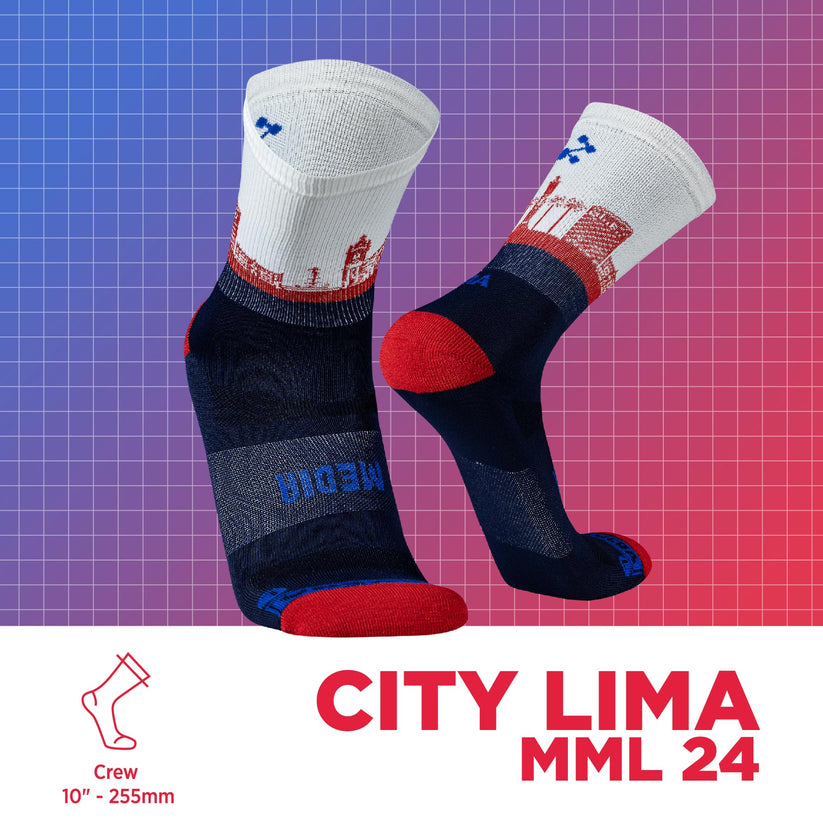 City Lima MML 24 Medias Azul