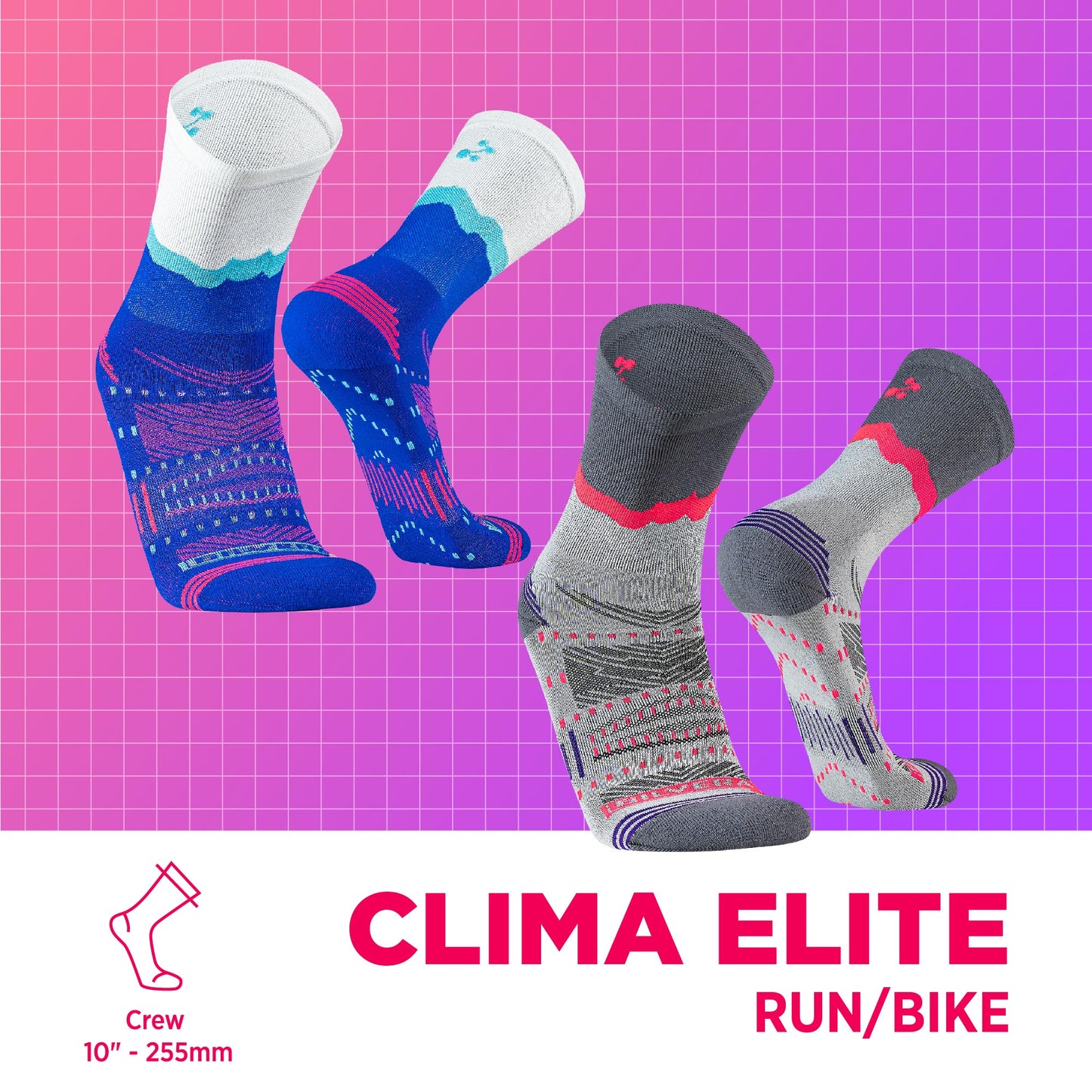 CLIMA ELITE Medias Running y Ciclismo, 2 pack