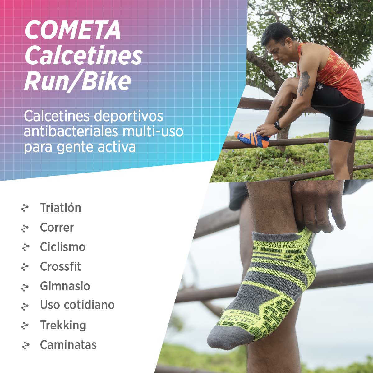 Medias Deportivas, para correr | Cometa 3-Pack