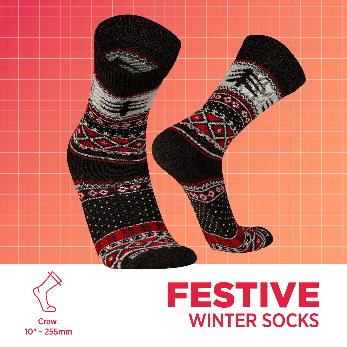 Medias Navideñas de Alpaca para invierno | Festive