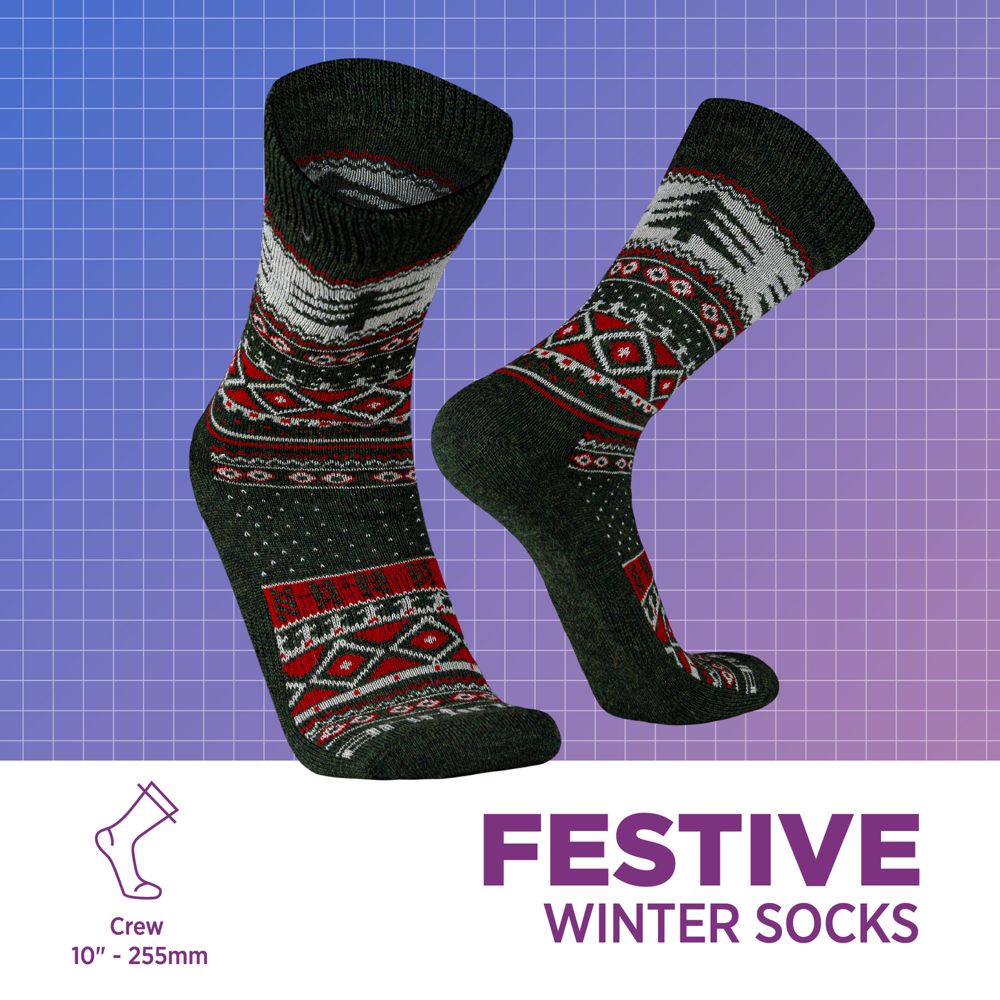 Medias Navideñas de Alpaca para invierno | Festive