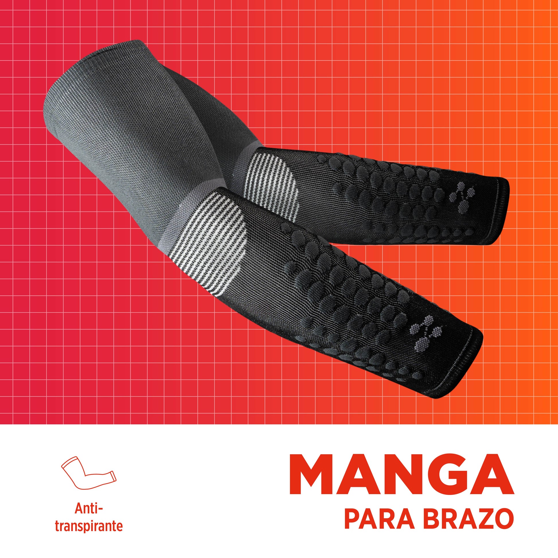 Mangas para brazos de compresion deportiva ATLAS ARM – Silvera NanoTech