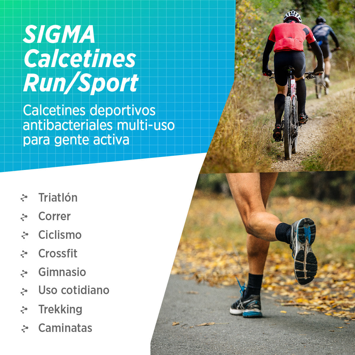 Medias Run/Bike | Sigma 2 Pack