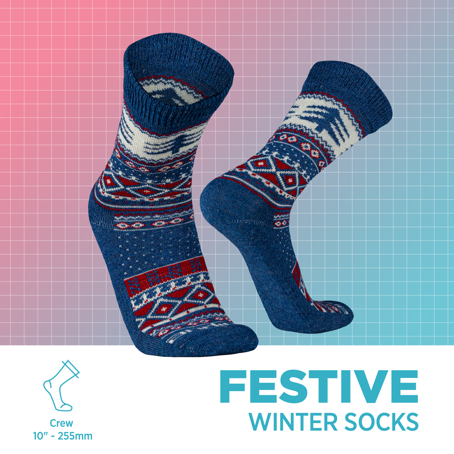 Medias Navideñas de Alpaca para invierno | Festive