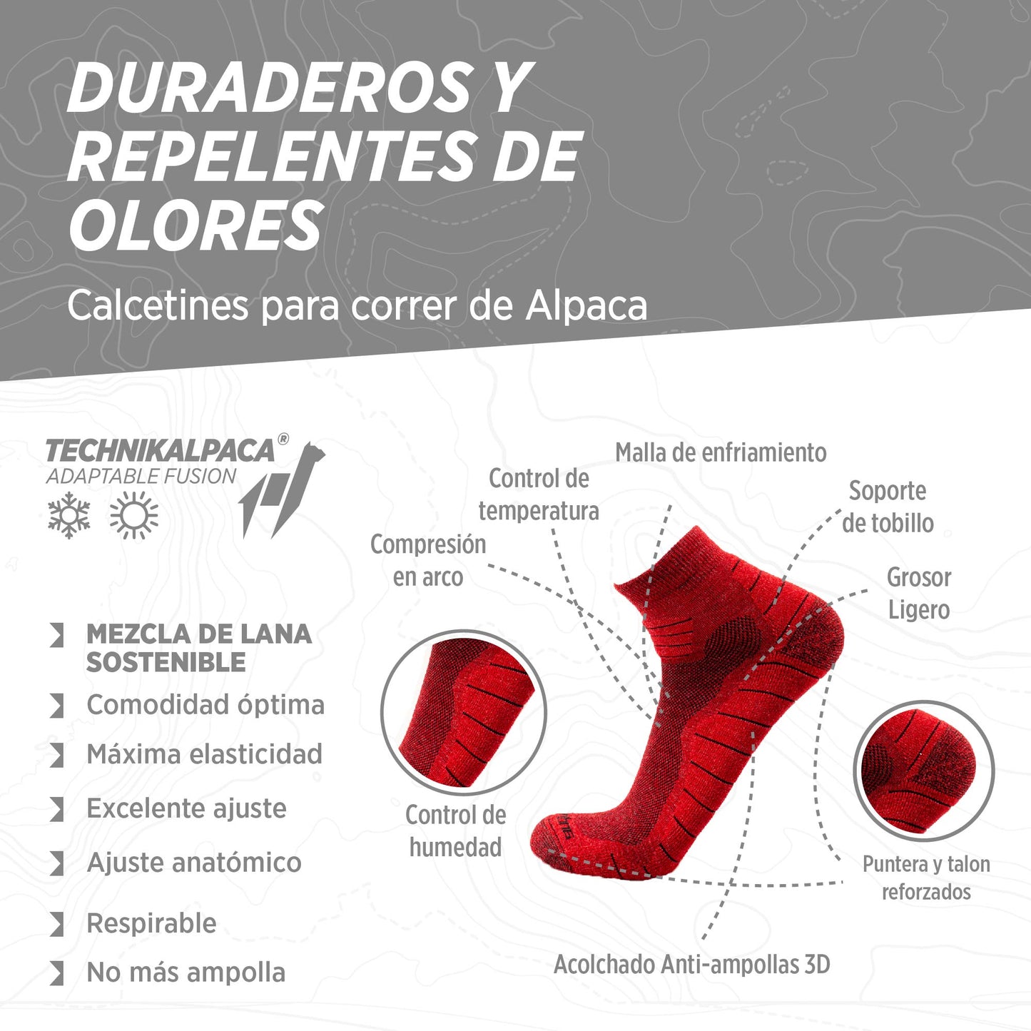 APEX RUN/BIKE Medias Tobilleras Térmicas