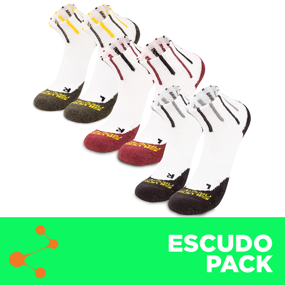 Medias Deportivas de Algodon | Escudo 03-Pack