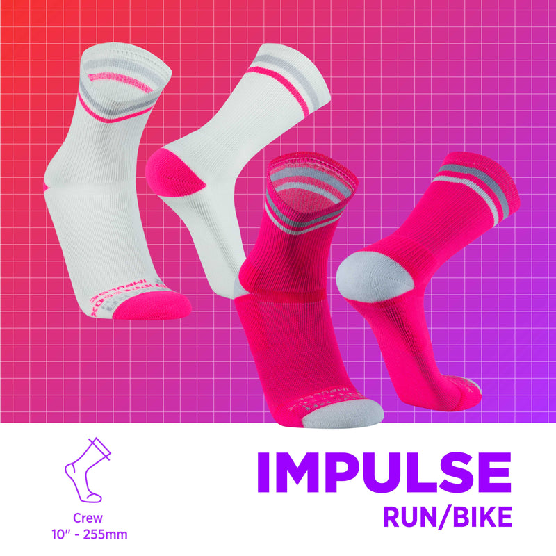 IMPULSE Medias deportivas de Compresión, 2 Pack